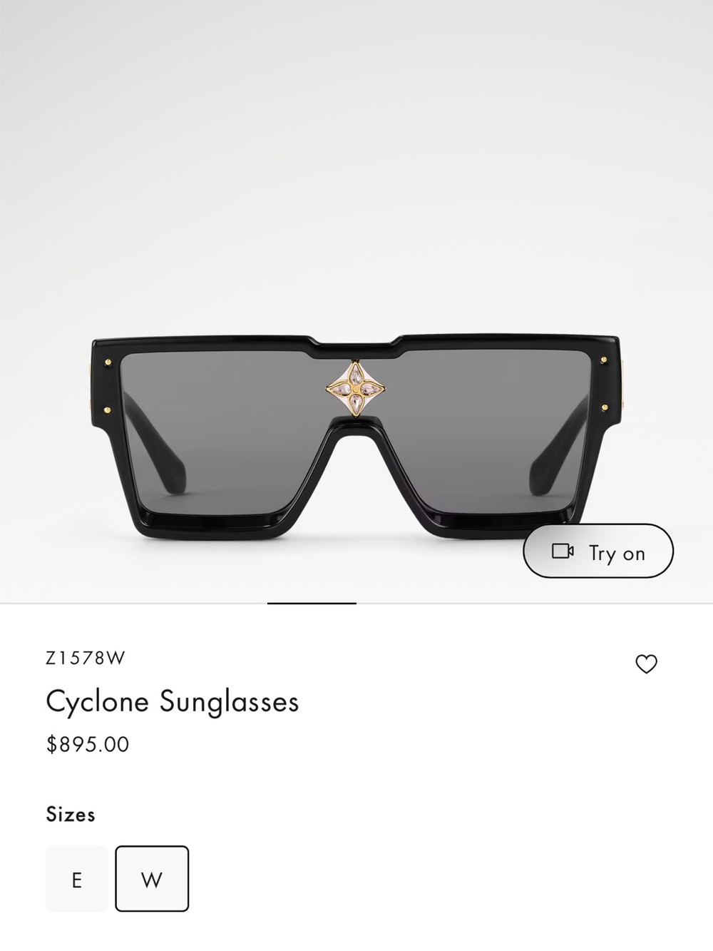 Cyclone Sunglasses - Black with Gold Accent